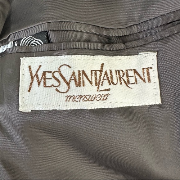 Yves Saint Laurent Herringbone Blazer Wool Size M - Picture 6 of 16